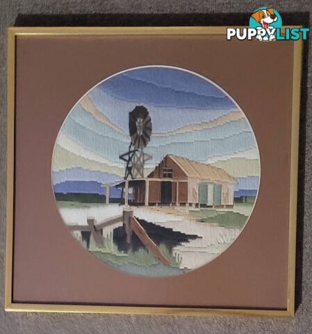 Framed Long Stitch Scenes - 38cm x 38cm