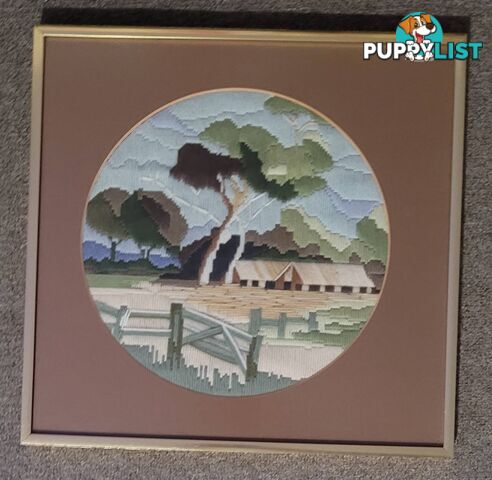 Framed Long Stitch Scenes - 38cm x 38cm
