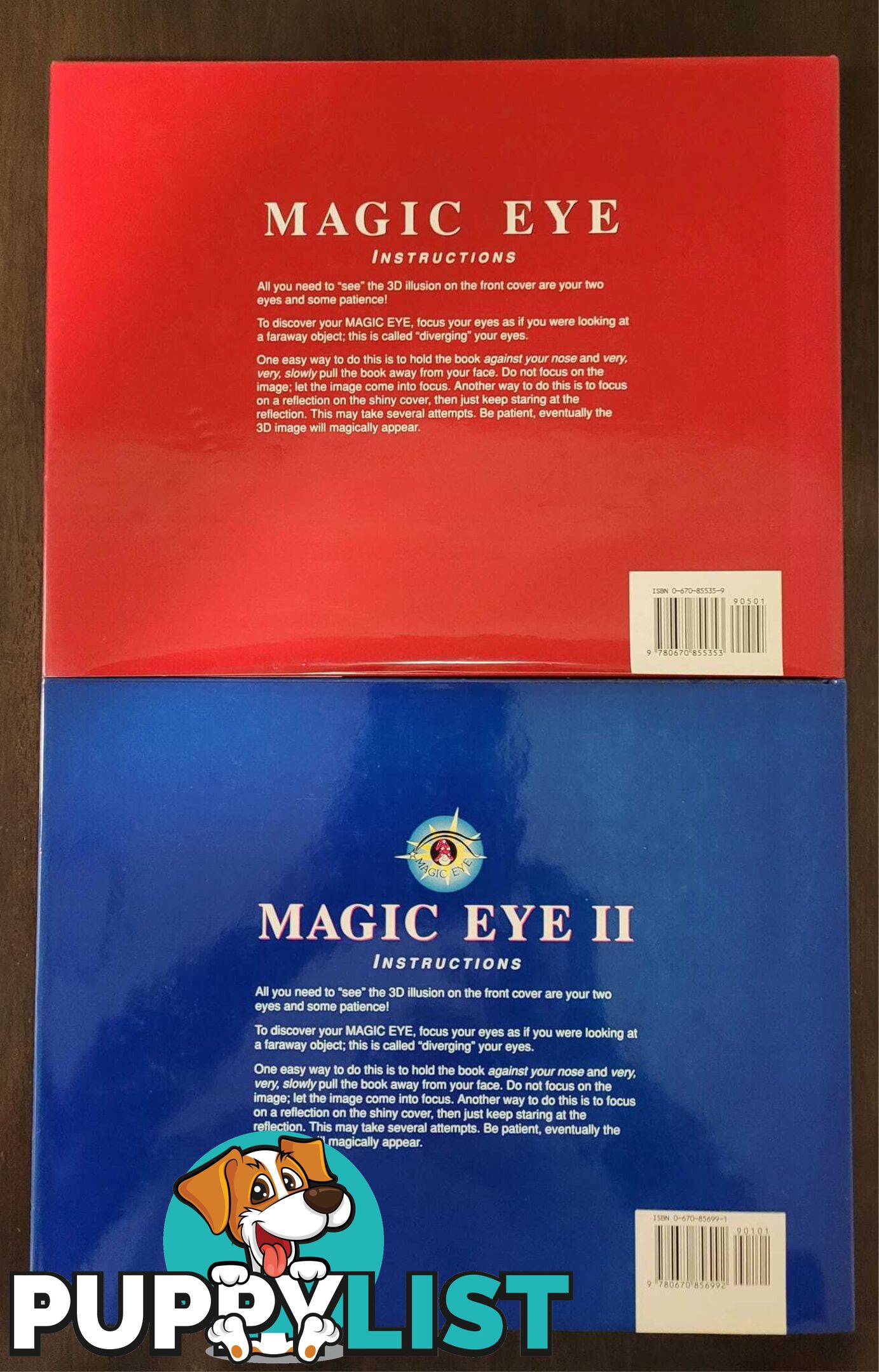 Magic Eye Books 1 and 2 - like new