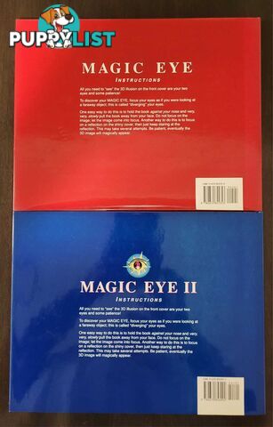 Magic Eye Books 1 and 2 - like new