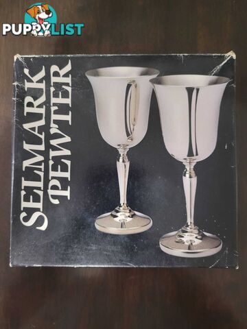 Selmark Pewter Goblets - never used