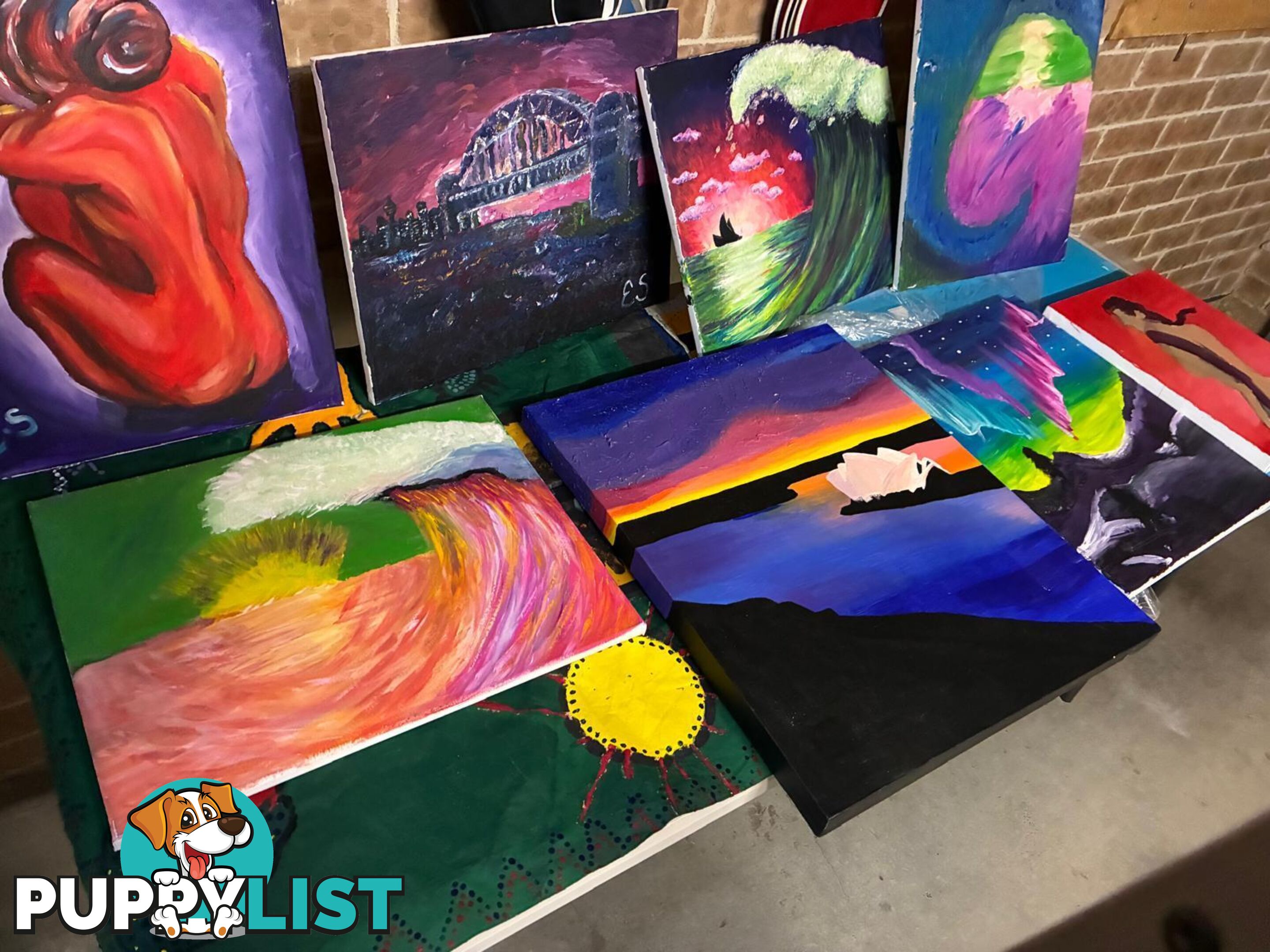 10 Original Paintings – Bulk Art Sale