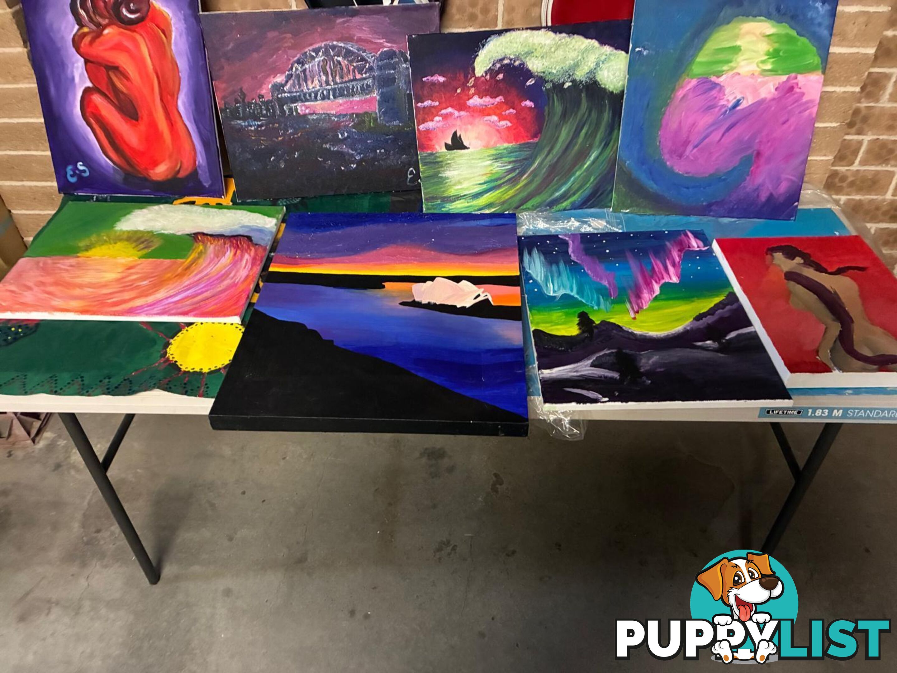 10 Original Paintings – Bulk Art Sale