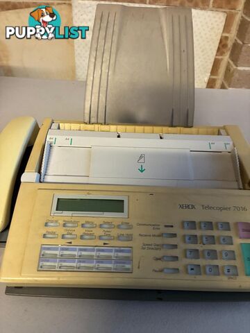 Vintage Xerox Telecopier 7016 Fax Machine (With Manual)