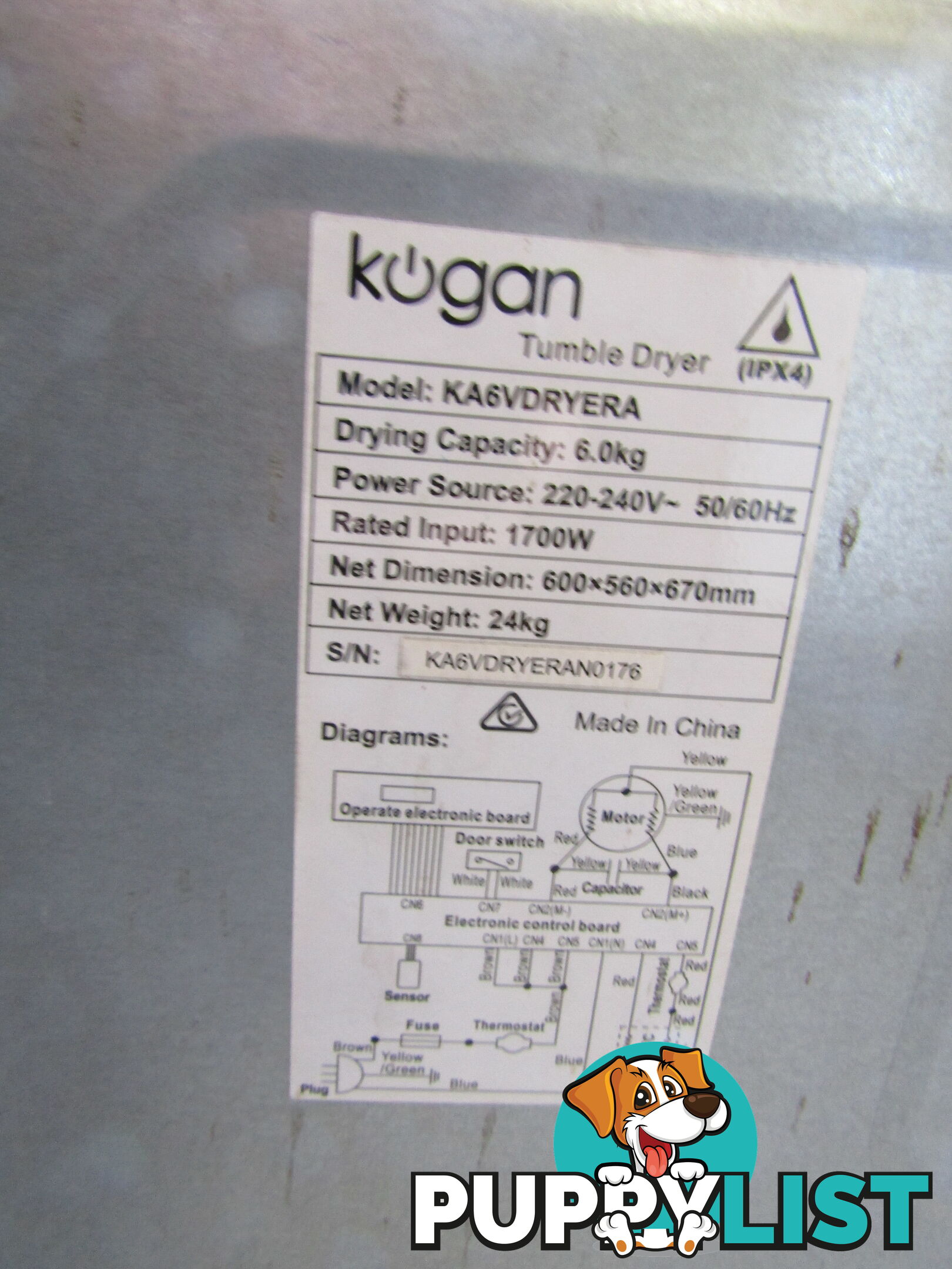 Brand New Kogan 6kg Tumble Dryer