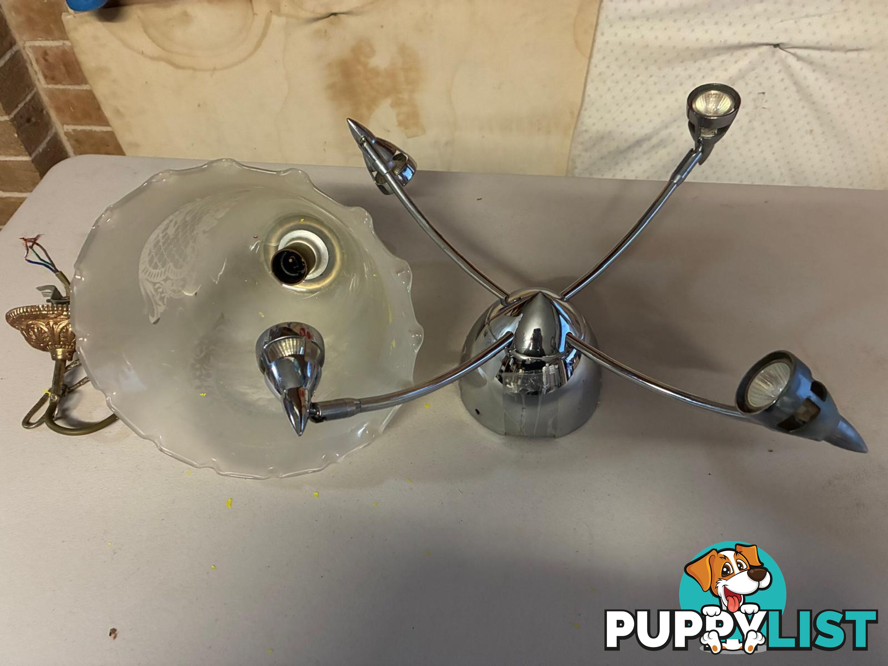 Mixed Lot of Ceiling Light Fixtures – Assorted Styles