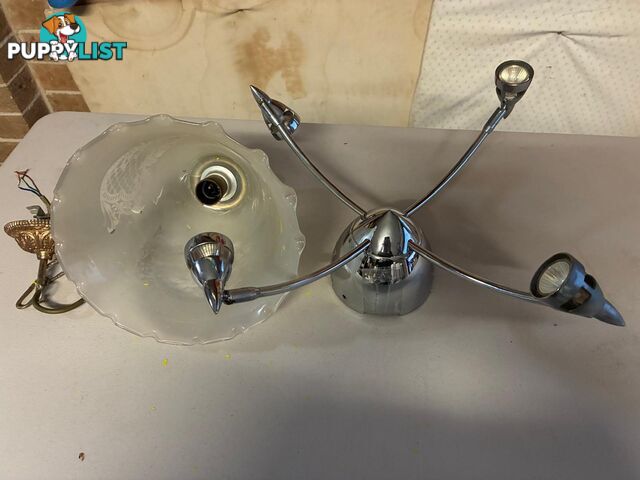 Mixed Lot of Ceiling Light Fixtures – Assorted Styles