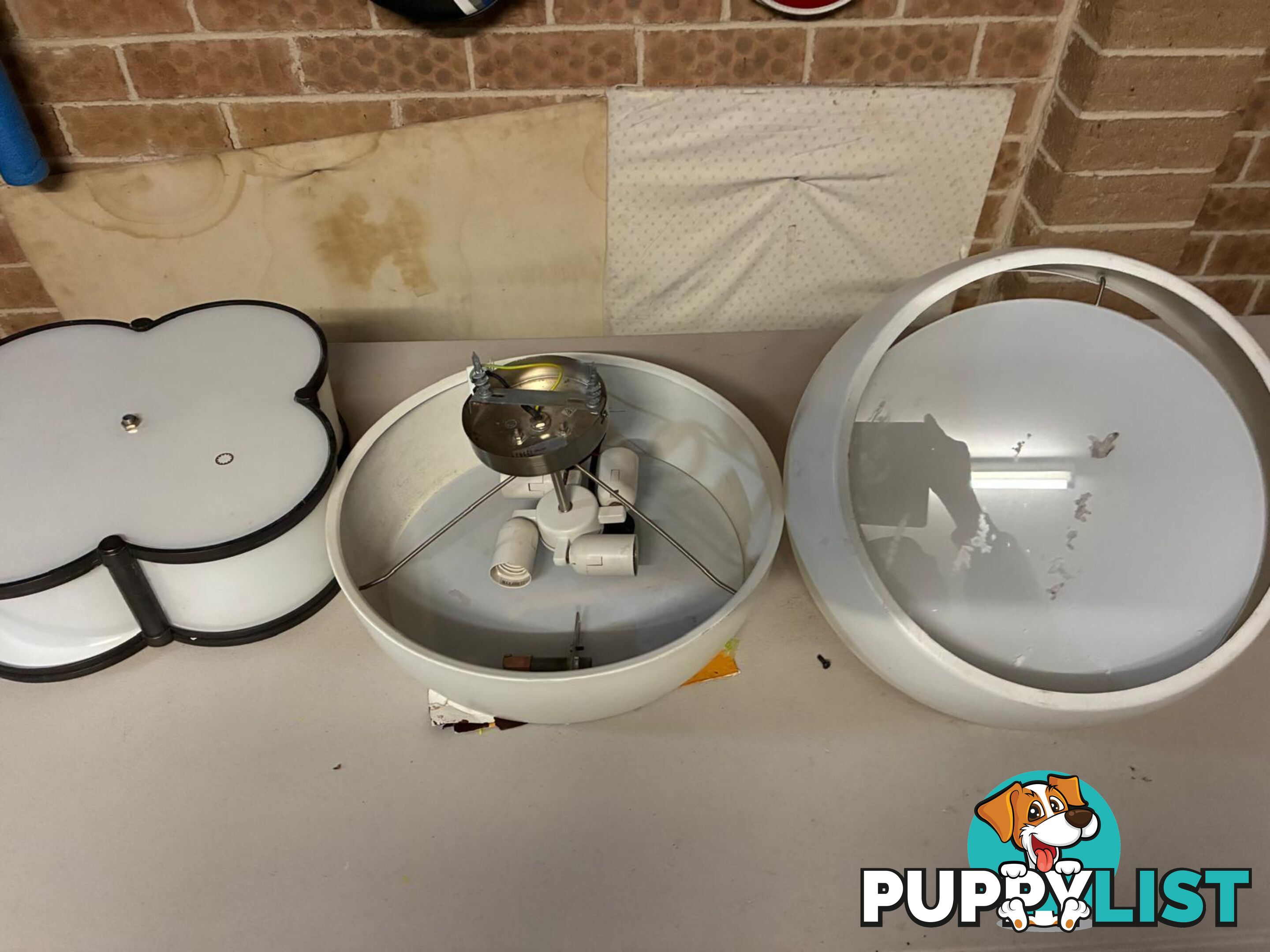 Mixed Lot of Ceiling Light Fixtures – Assorted Styles