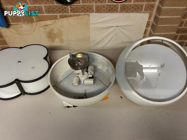 Mixed Lot of Ceiling Light Fixtures – Assorted Styles