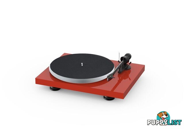 Pro-Ject Debut Carbon EVO Acryl Turntable (High Gloss Red) with Ortofon 2M Red Cartridge