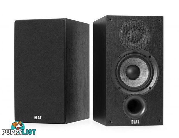 ELAC Debut 2.0 B5.2 Bookshelf Speakers - Black Ash