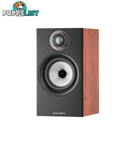 B&W 606 S2 Anniversary Bookshelf Speakers - Red Cherry