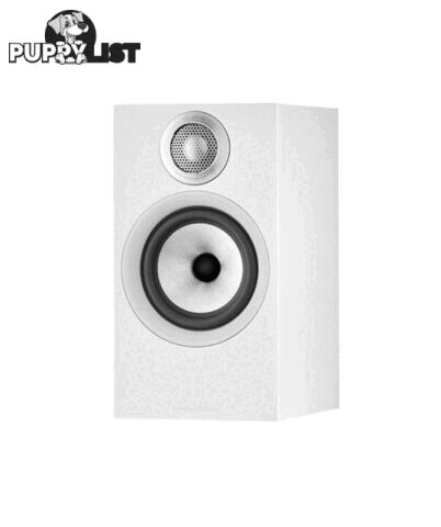 B&W 607 S2 Anniversary Edition Bookshelf Speaker - Matte White