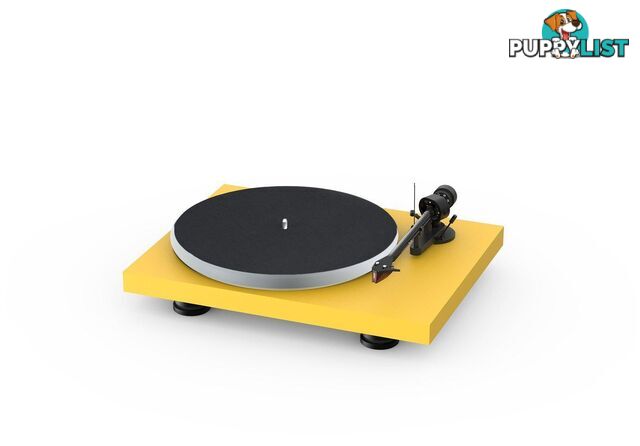 Pro-Ject Debut Carbon EVO Acryl Turntable (Satin Golden Yellow) with Ortofon 2M Red Cartridge