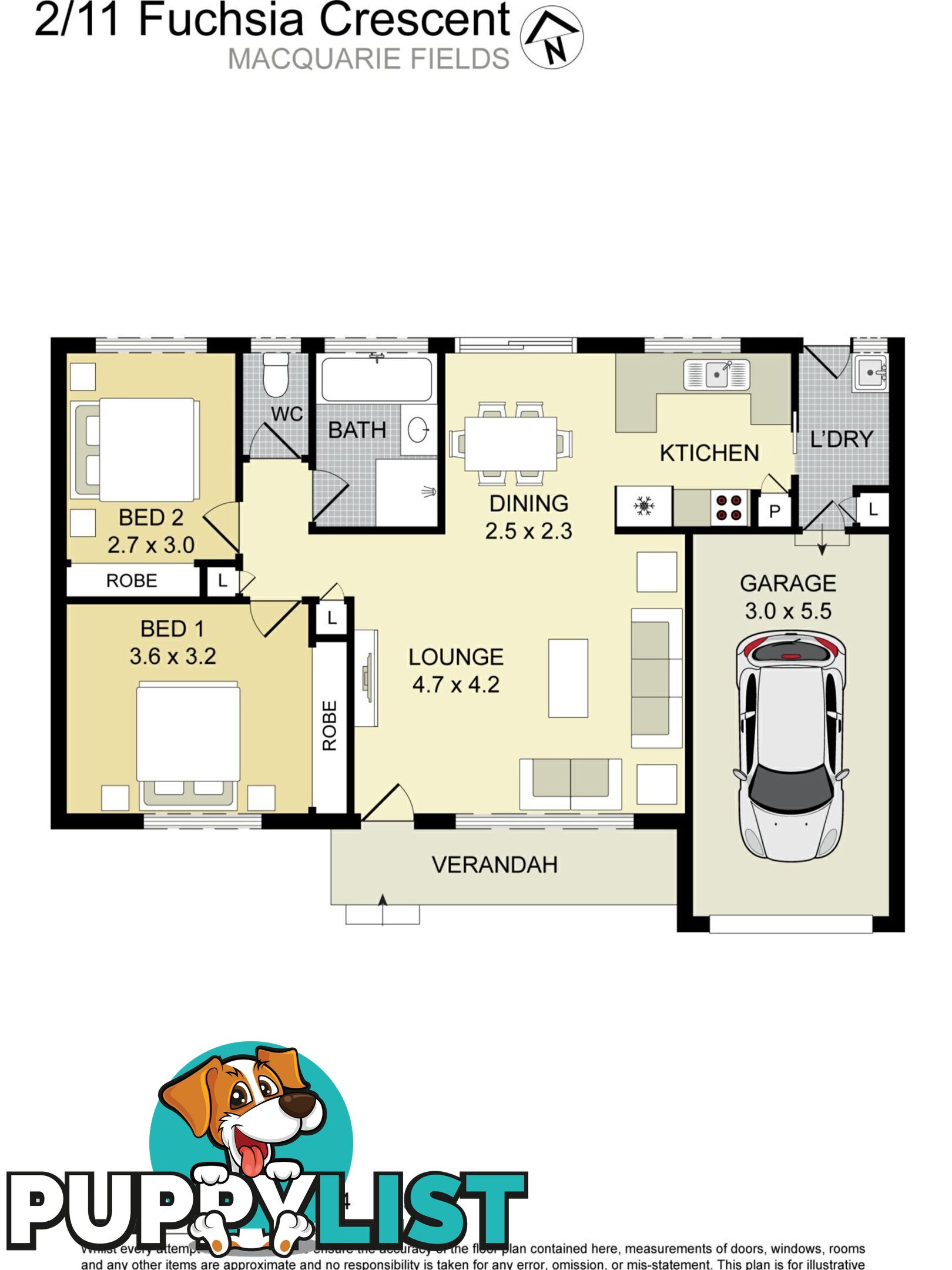 2/11 Fuchsia Crescent MACQUARIE FIELDS NSW 2564