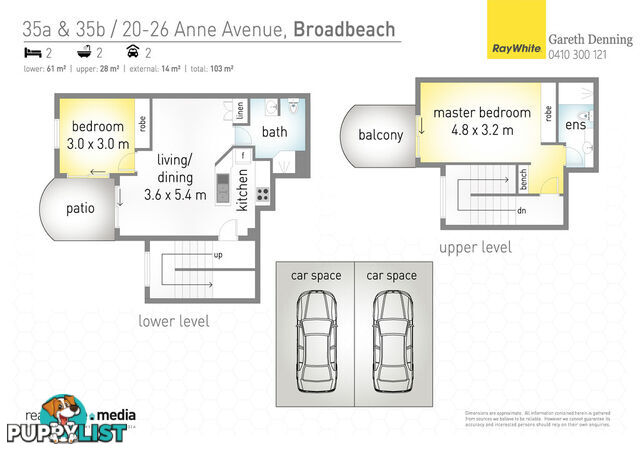 35A & B 'Aruba Surf' 20 Anne Avenue BROADBEACH QLD 4218