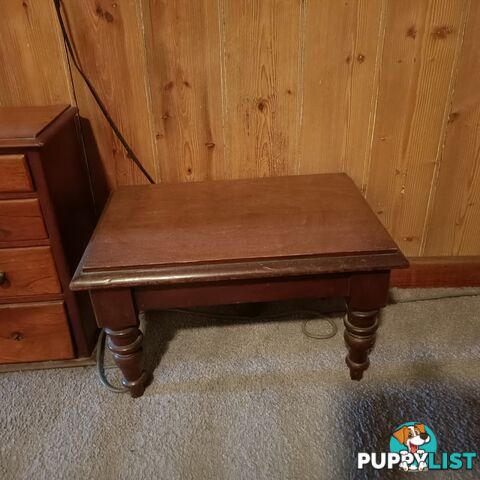 Small cedar table