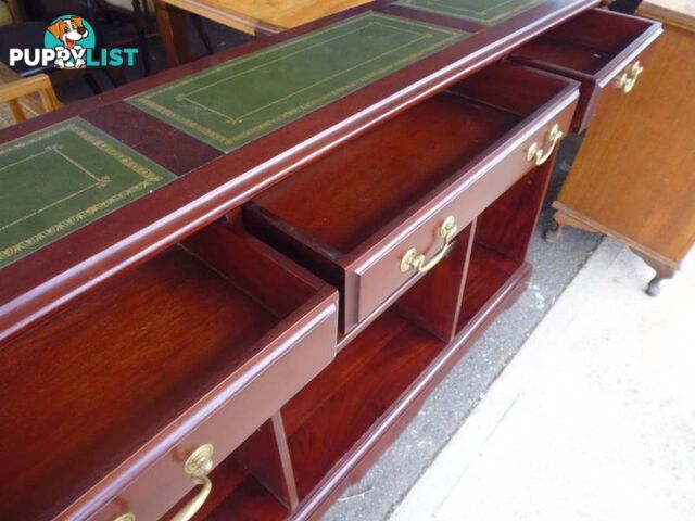 Hall Table, Leather Top, Mahogany, 369970