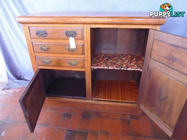 Sideboard, Kauri Pine, with Carving, 368104