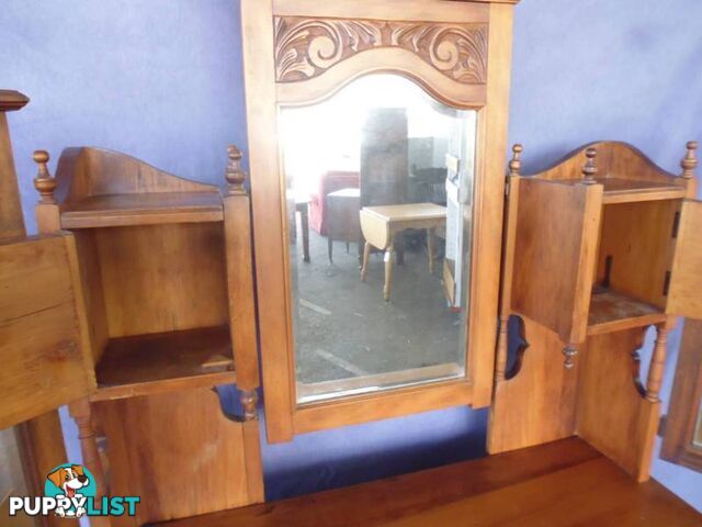 Dressing Table, Kauri, Wing Mirror, 367203