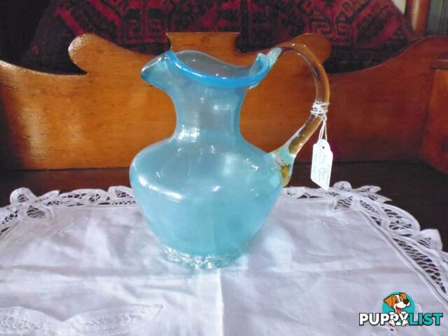 Blue Blown Glass Jug, 369566