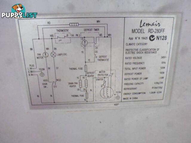 Lemair 2 Door Fridge, 369784