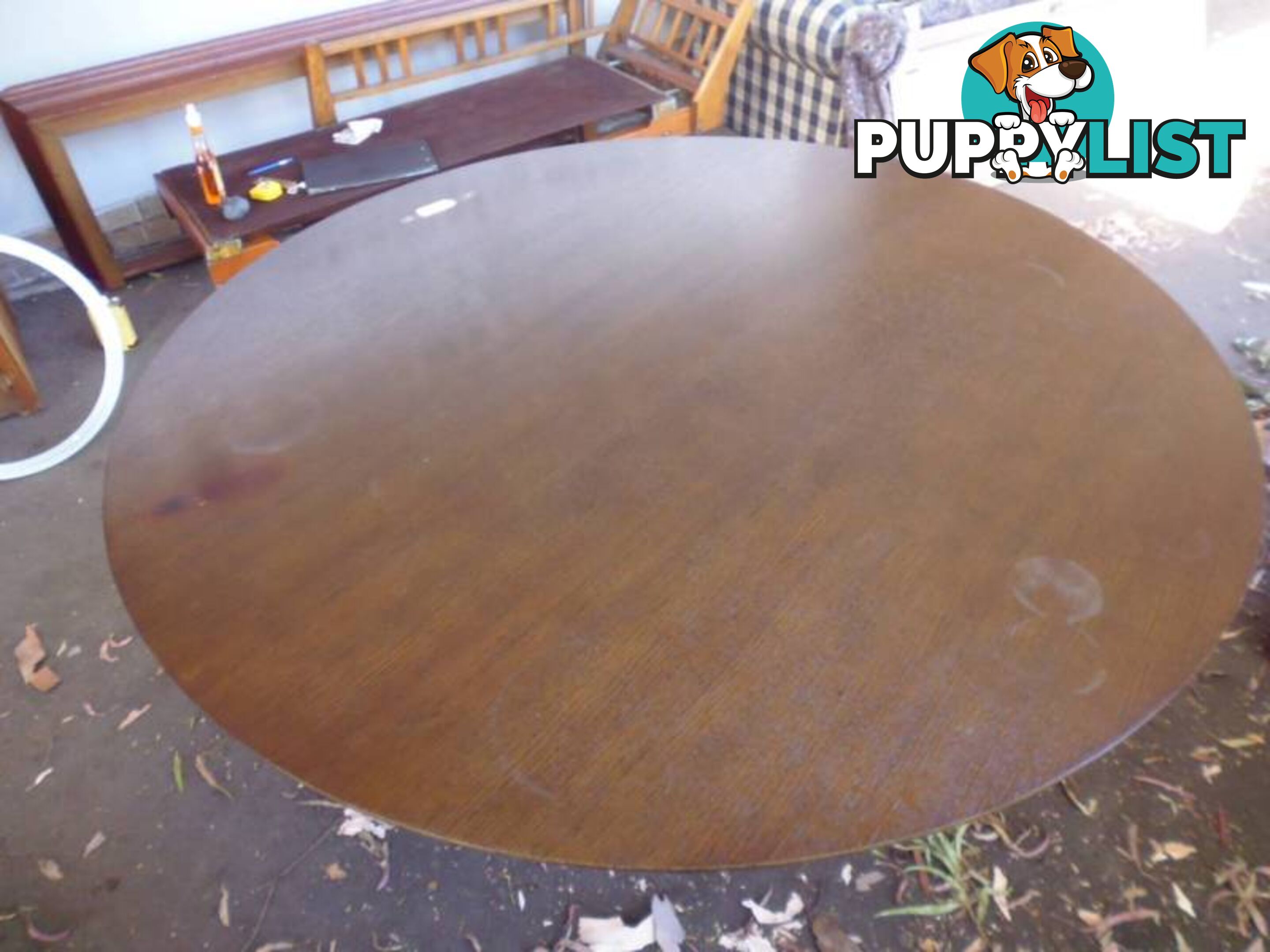 Round Table with Lazy Susan 369394