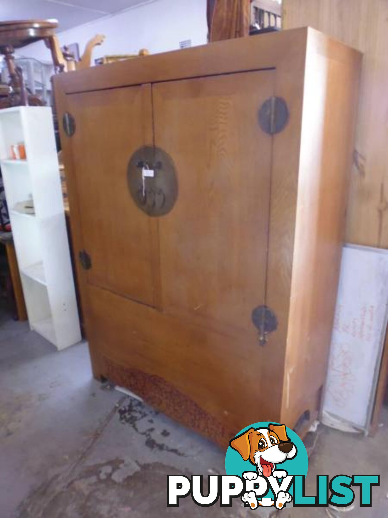 Chinese Wardrobe, 2 Door, with Bins, 368527