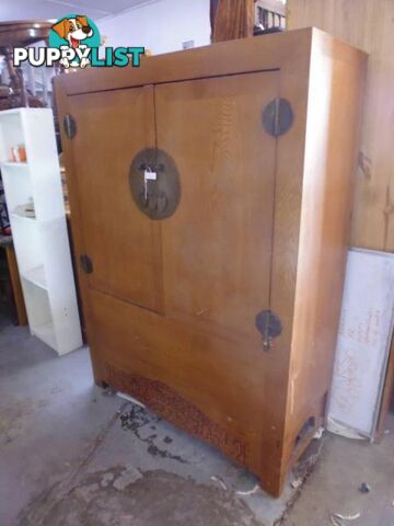 Chinese Wardrobe, 2 Door, with Bins, 368527