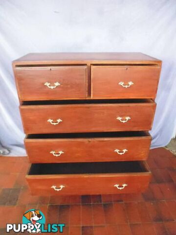 Teak Campaign Chest of Drawers, 2 Piece, 370064