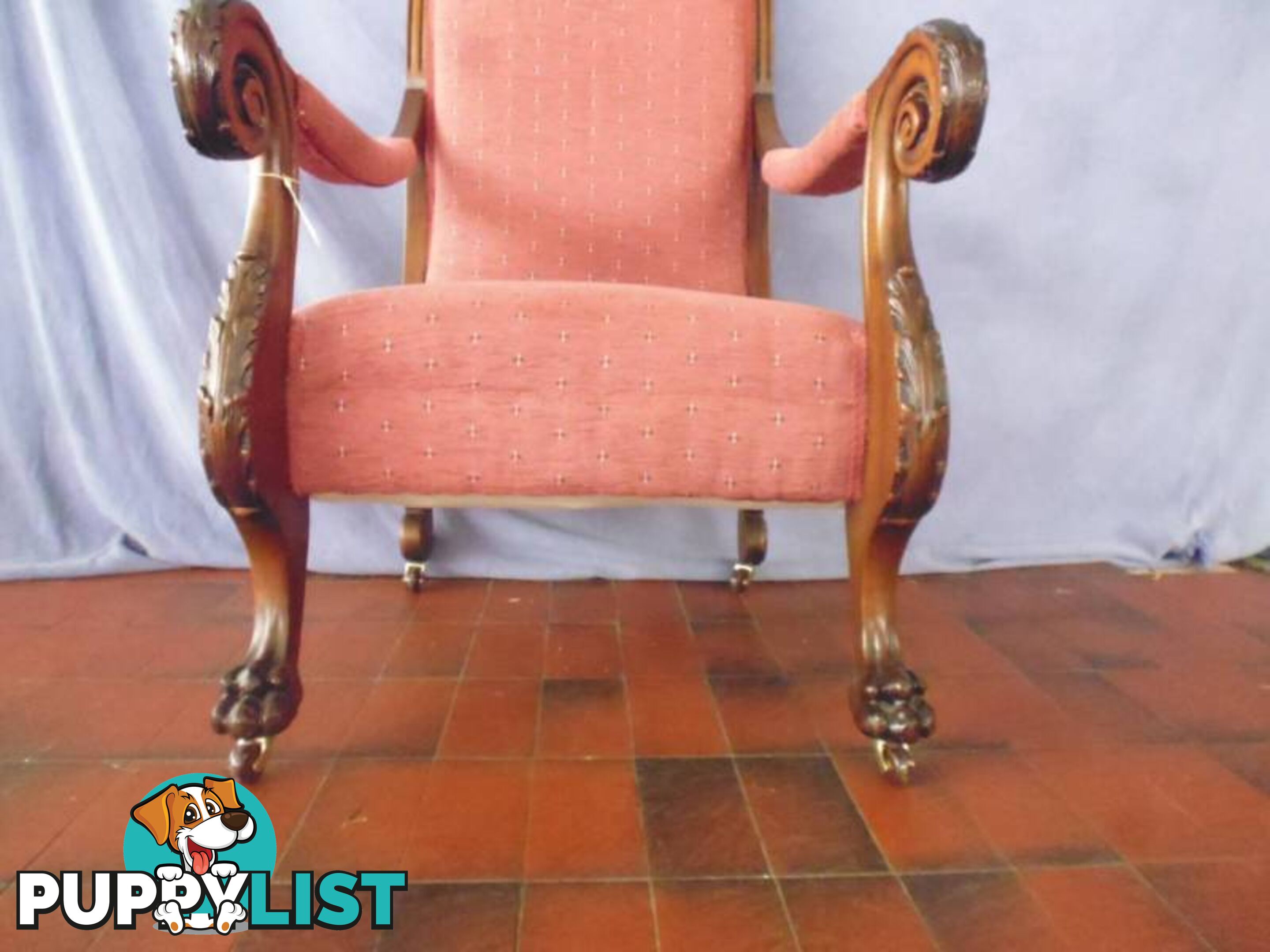 Indonesian Reproduction Carved Chair, 370048