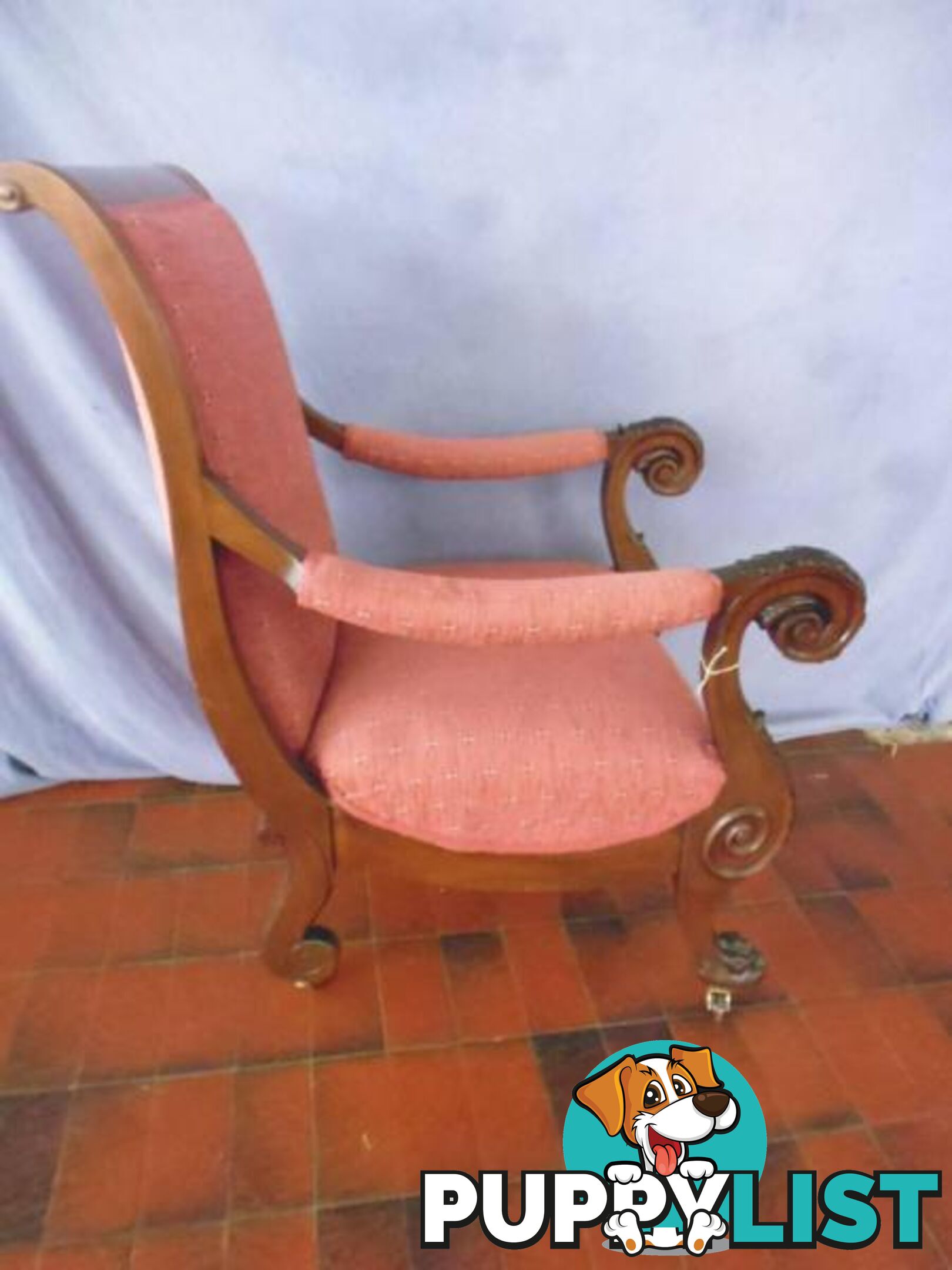Indonesian Reproduction Carved Chair, 370048