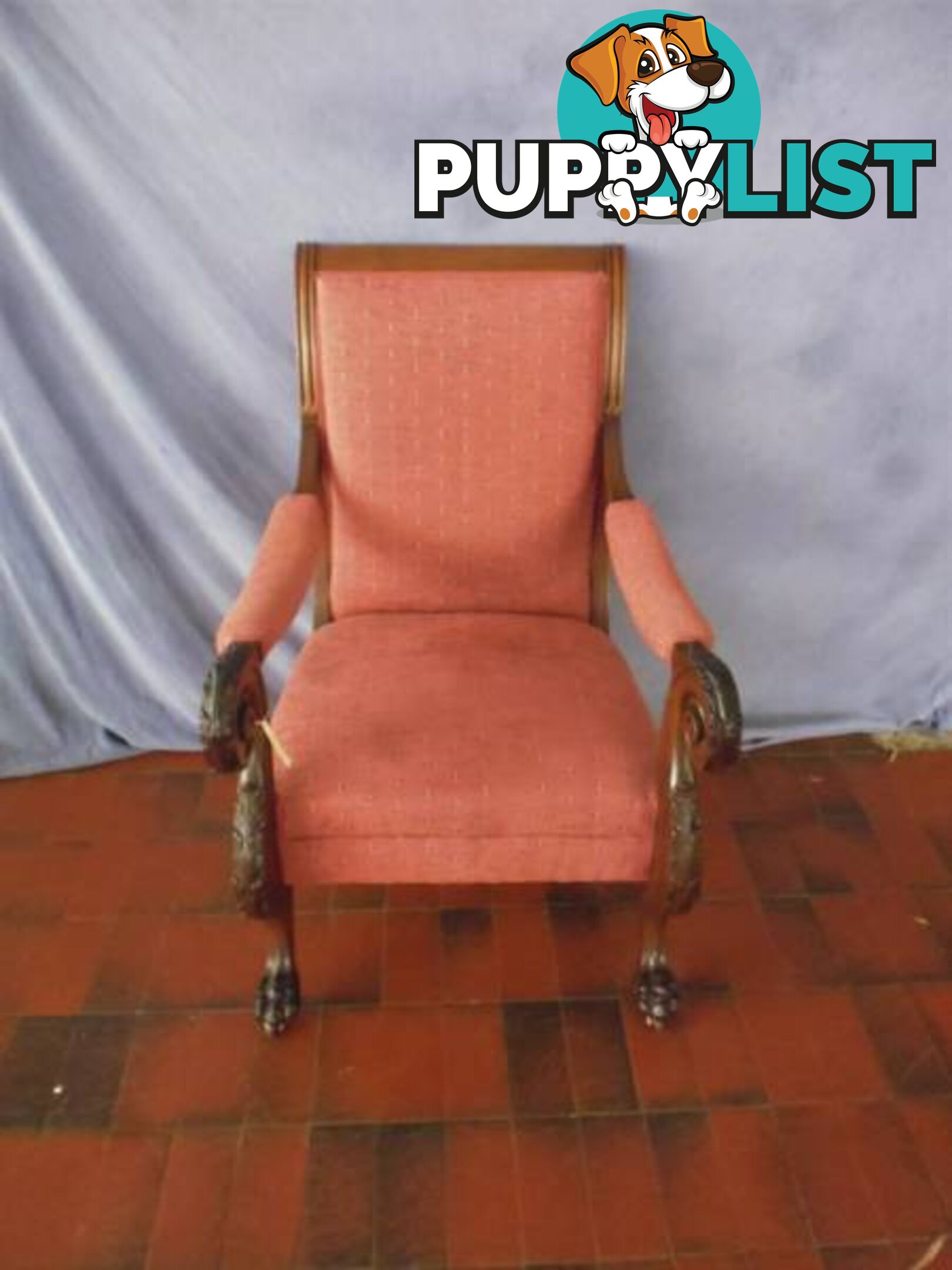 Indonesian Reproduction Carved Chair, 370048