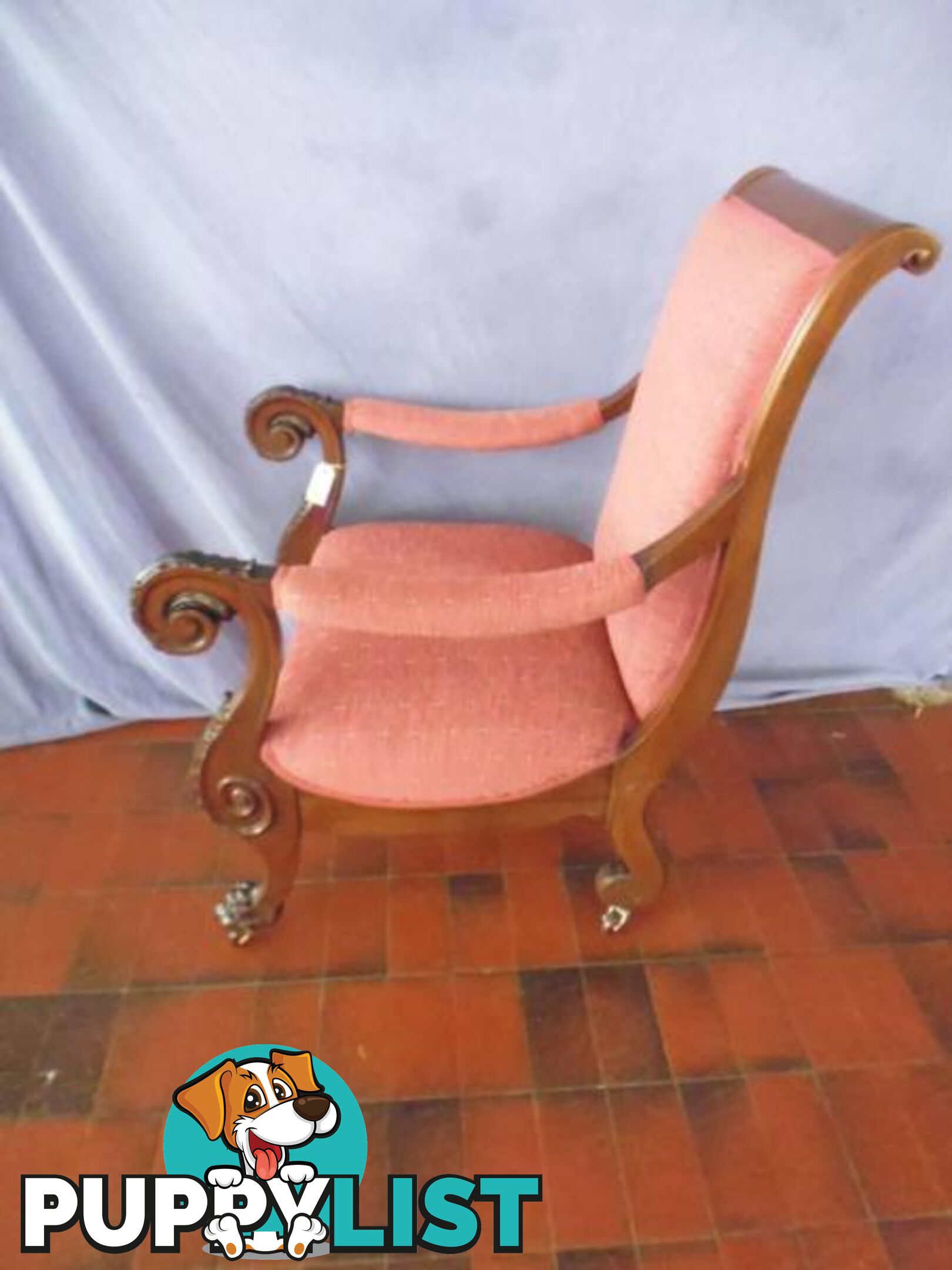 Indonesian Reproduction Carved Chair, 370048