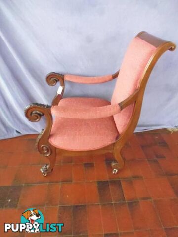 Indonesian Reproduction Carved Chair, 370048