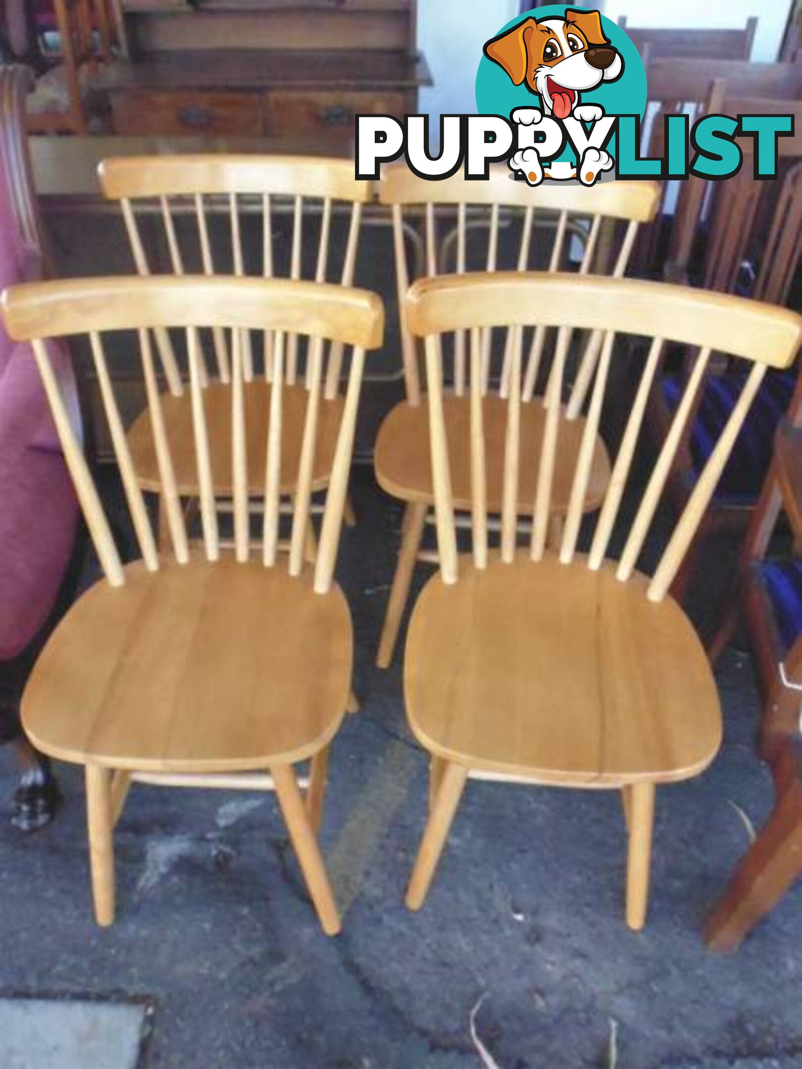 4 Chairs, Windsor Back, 370171