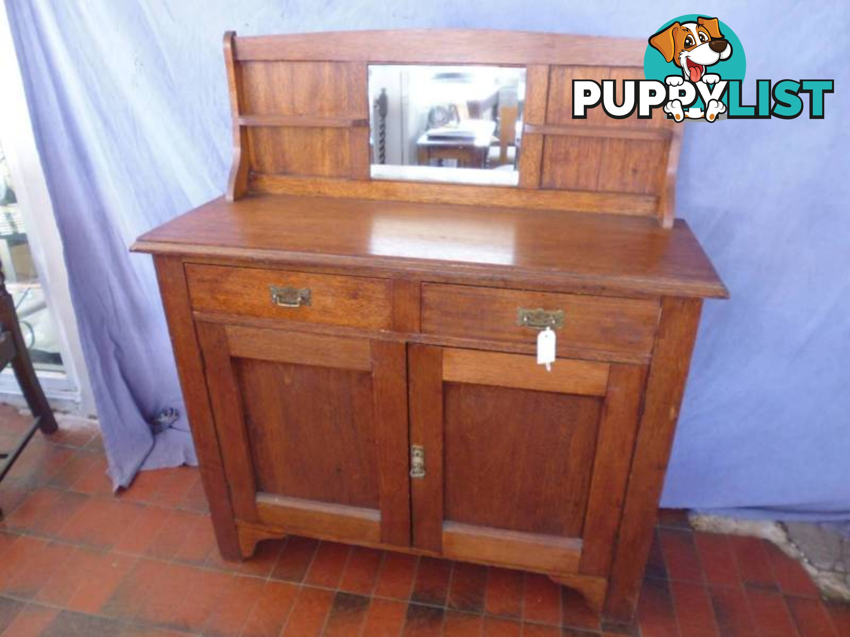 Sideboard, Oak, Mirror Back, 368788