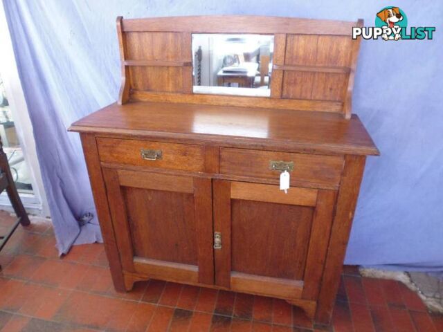 Sideboard, Oak, Mirror Back, 368788