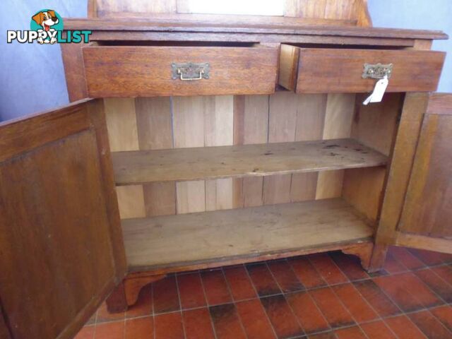 Sideboard, Oak, Mirror Back, 368788