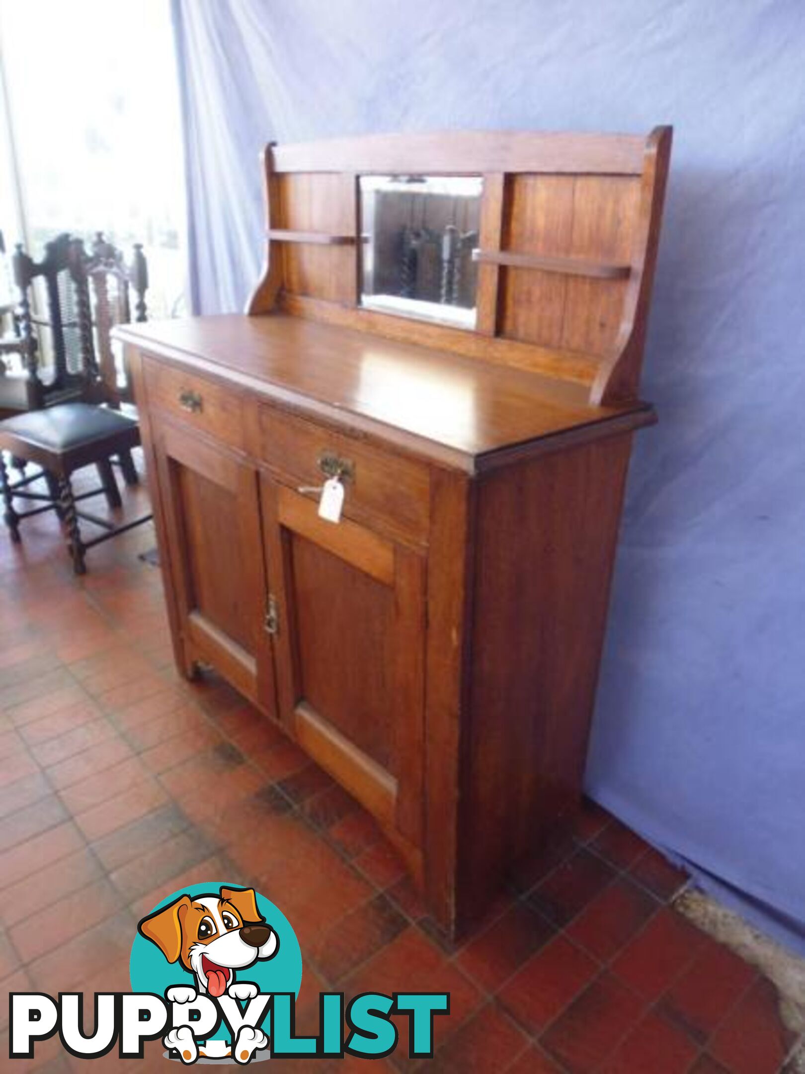 Sideboard, Oak, Mirror Back, 368788