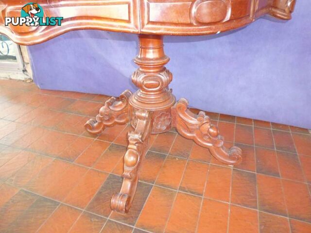 Table, Pedestal,Oval, 2 drawers 363624