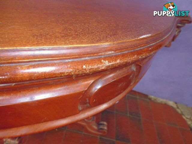 Table, Pedestal,Oval, 2 drawers 363624