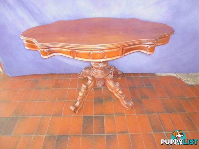 Table, Pedestal,Oval, 2 drawers 363624