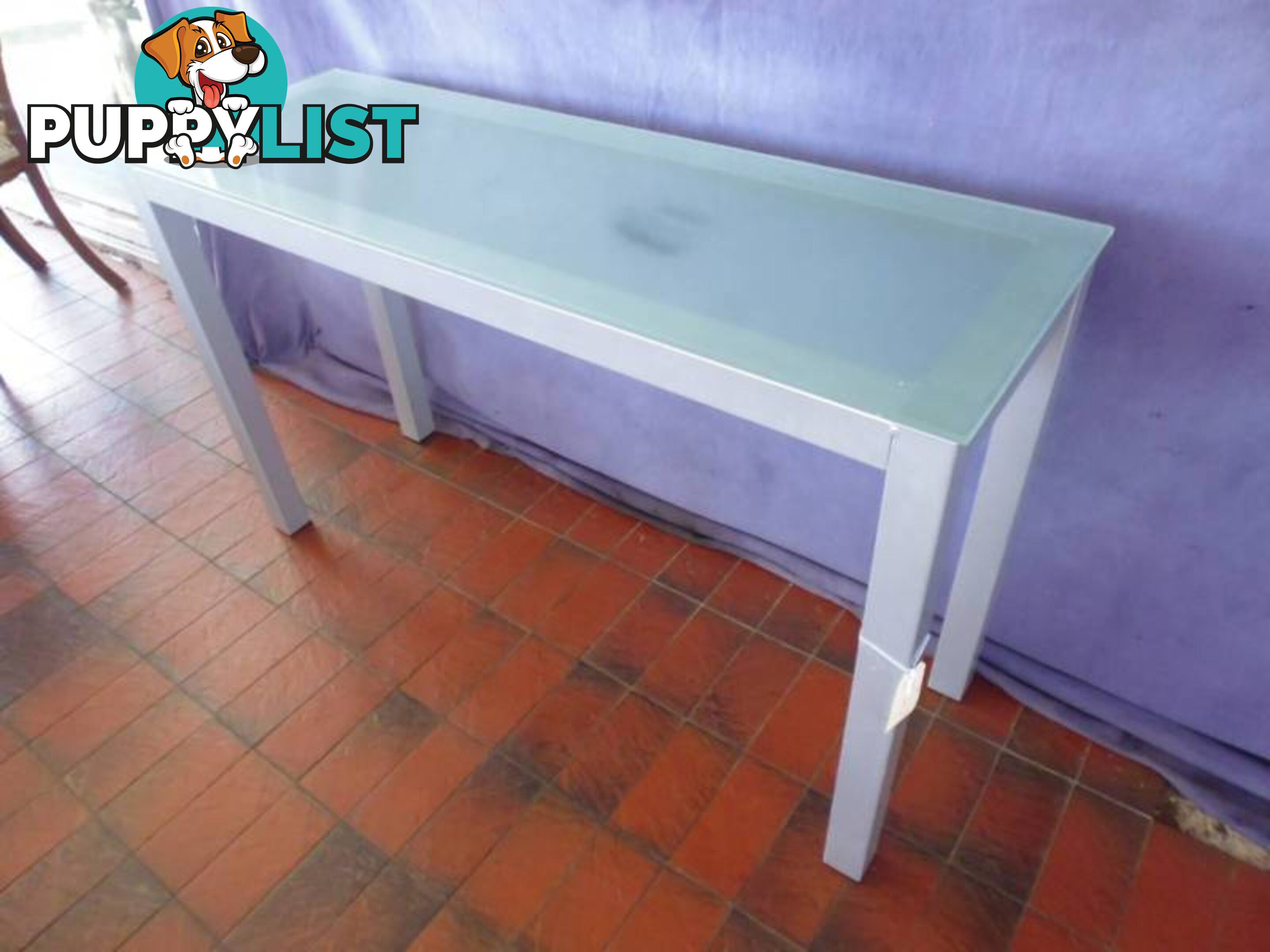 Hall Table / Console, Glass Top, 365581