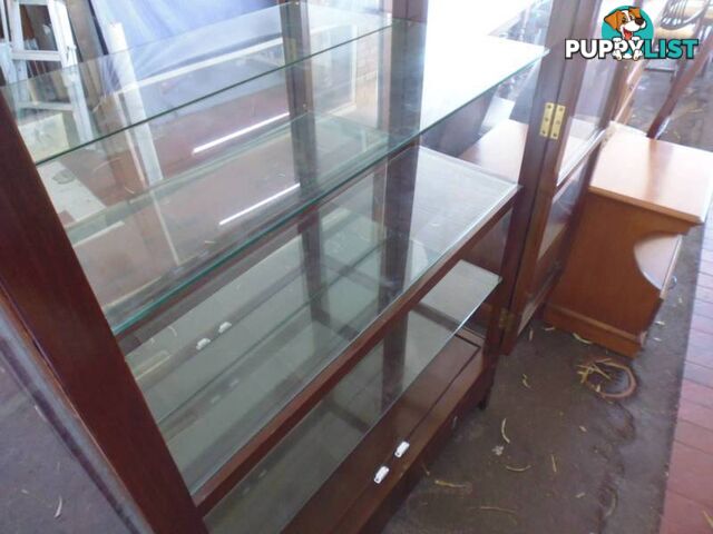 Display Glass Cabinet with Mirror Back, 369862