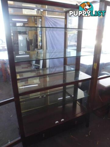 Display Glass Cabinet with Mirror Back, 369862