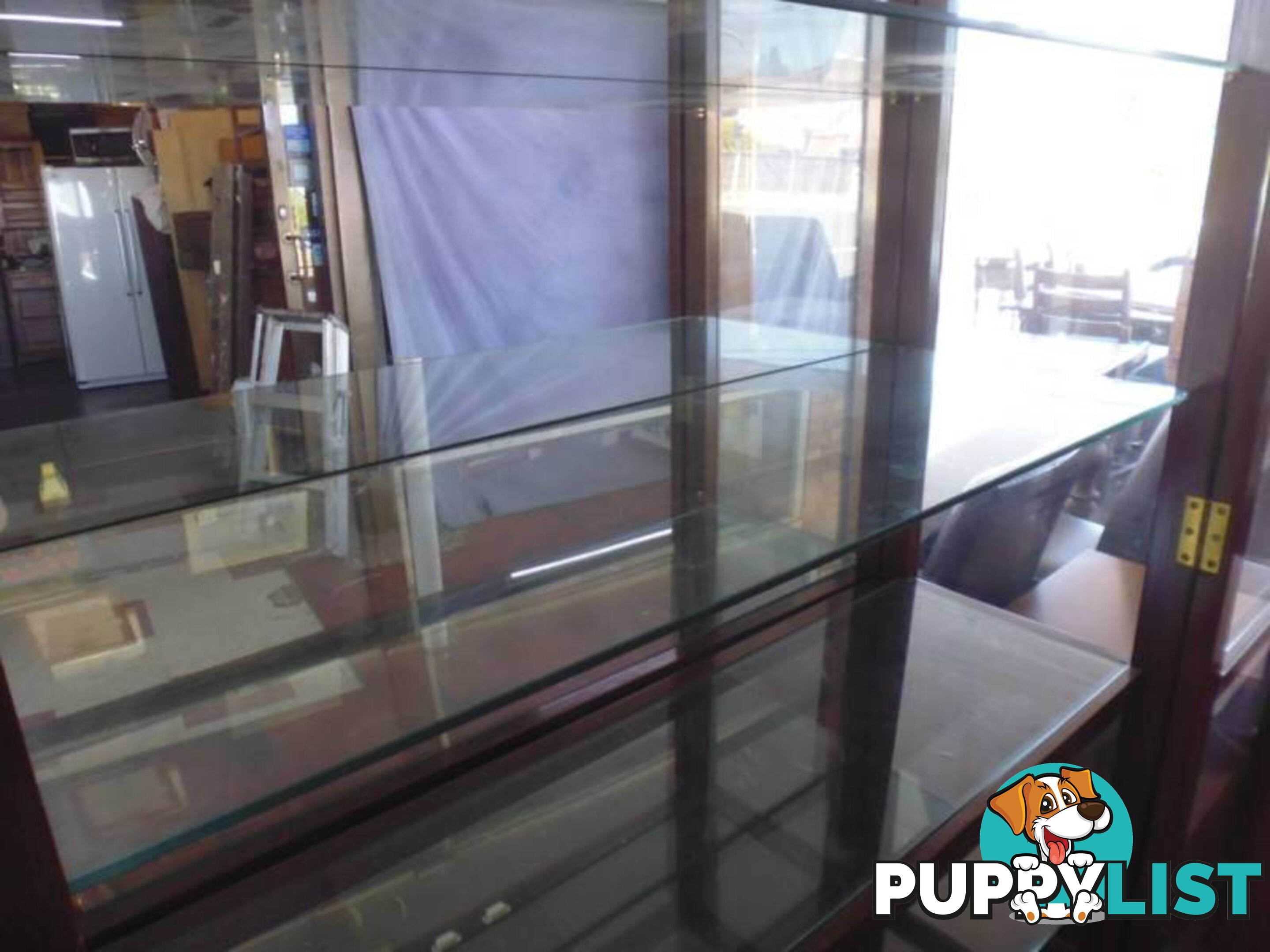 Display Glass Cabinet with Mirror Back, 369862