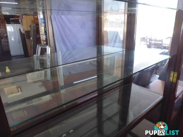 Display Glass Cabinet with Mirror Back, 369862