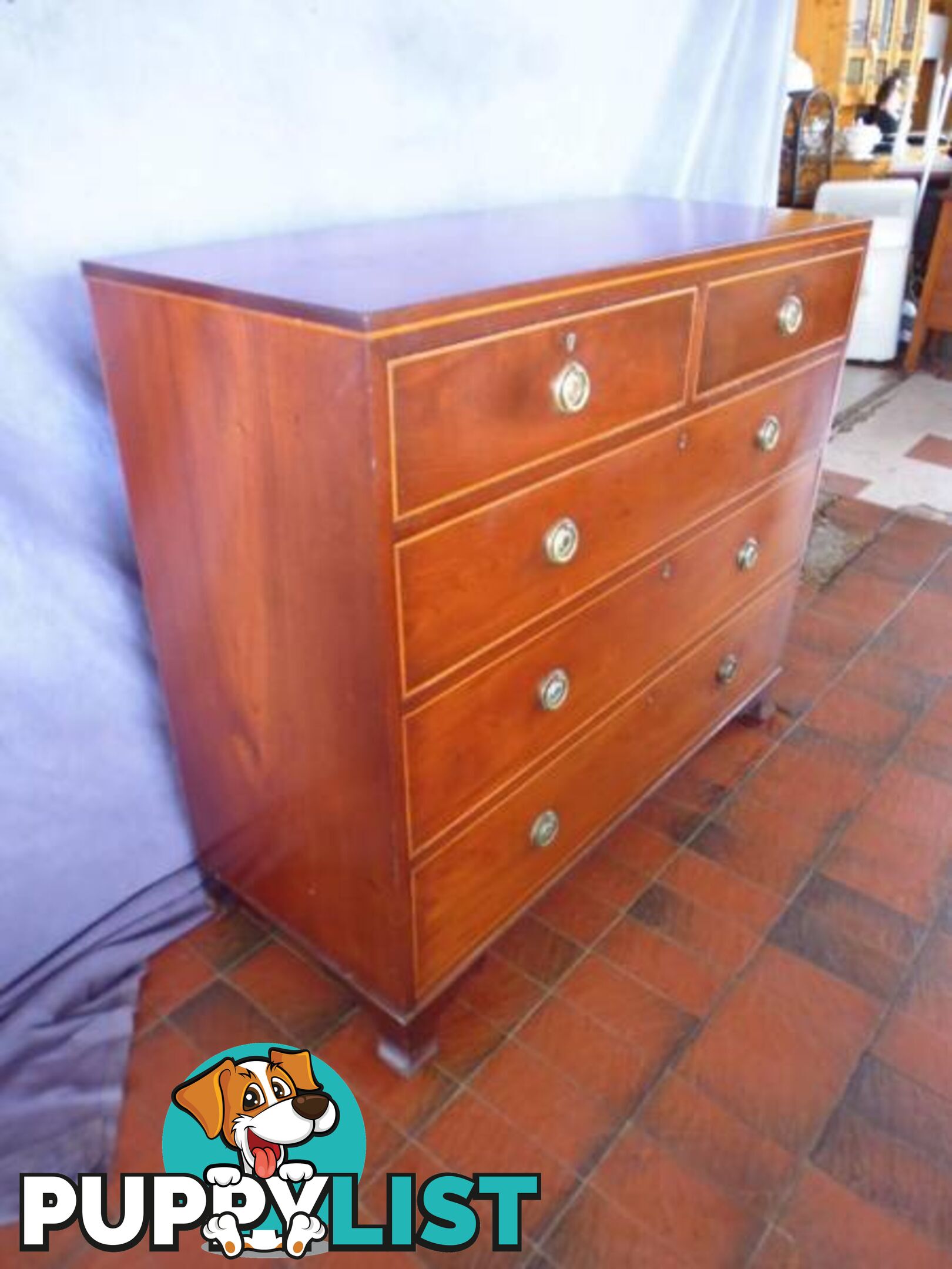 Chest of Drawers, Georgian 5 Drawer, C 1820, 366674