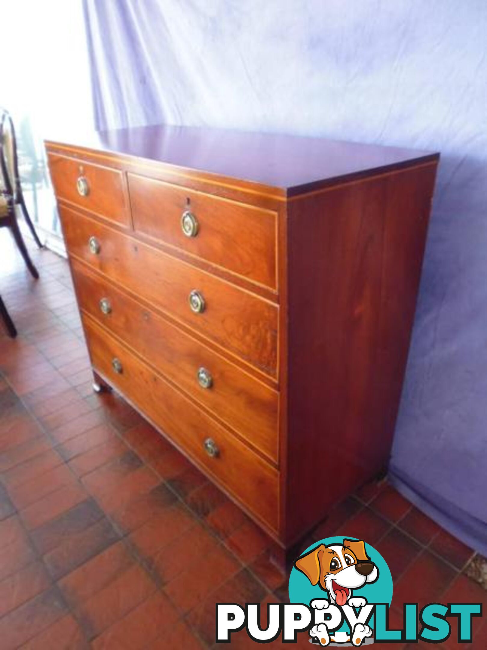 Chest of Drawers, Georgian 5 Drawer, C 1820, 366674